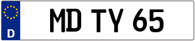 Trailer License Plate